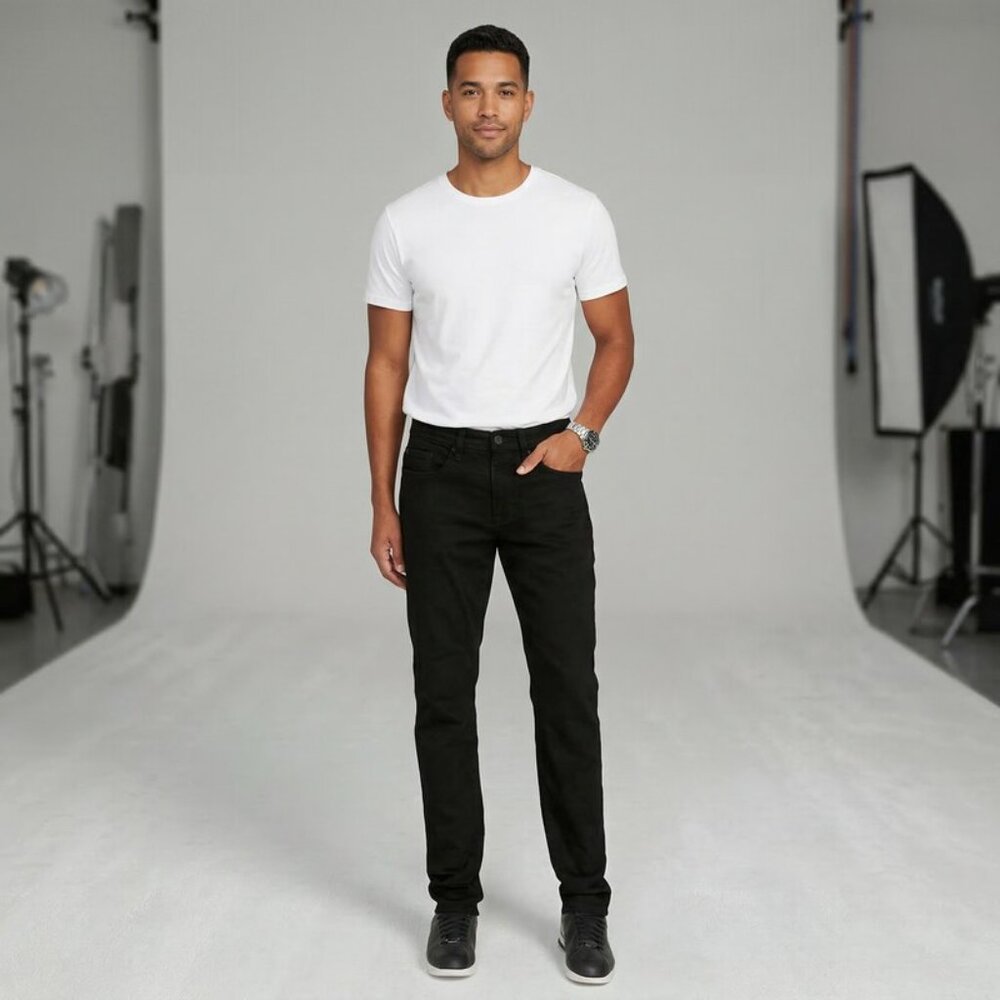 Buffalo David Bitton Mens Denim Slim Fit Straight Leg Jeans, Various Sizes